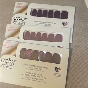 Color Street Nail Strips - combo - Plum/Mauve